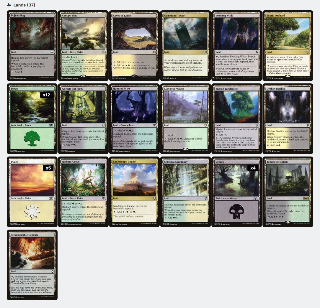 Thalia and The Gitrog Monster LANDFALL + SACRIFICE Magic MTG Commander Deck