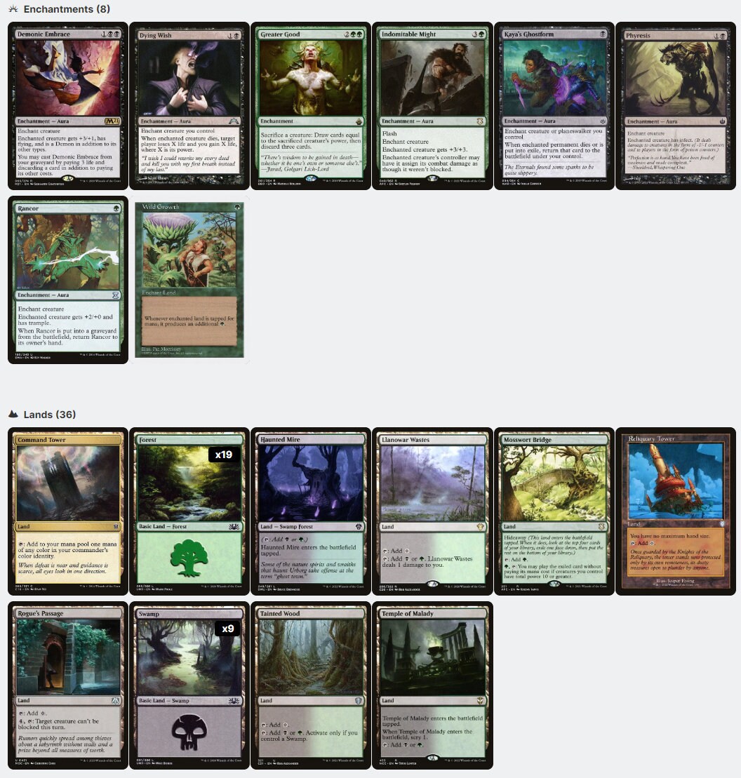 Yargle and Multani POWER MATTERS MTG Commander Deck