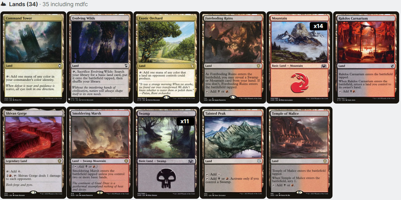 Ob Nixilis, Captive Kingpin Death by a Thousand Pings Magic MTG Commander Deck