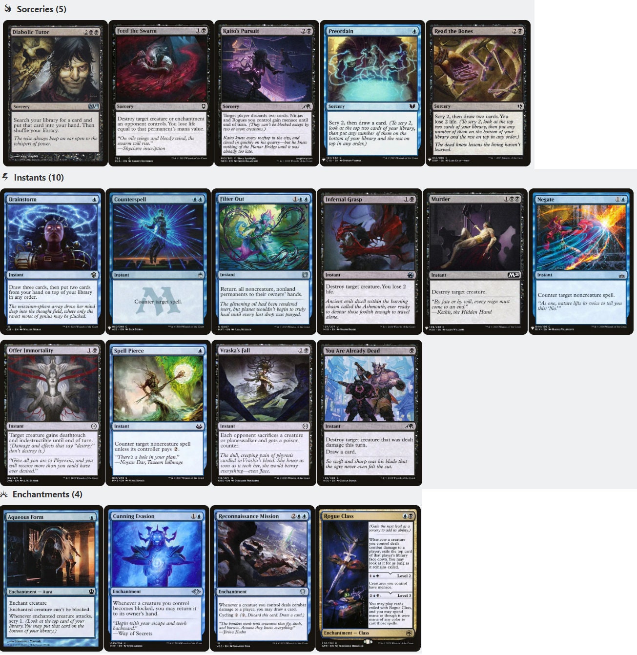 Satoru Umezawa NINJA Tribal NINJITSU Magic Mtg Custom Commander Deck