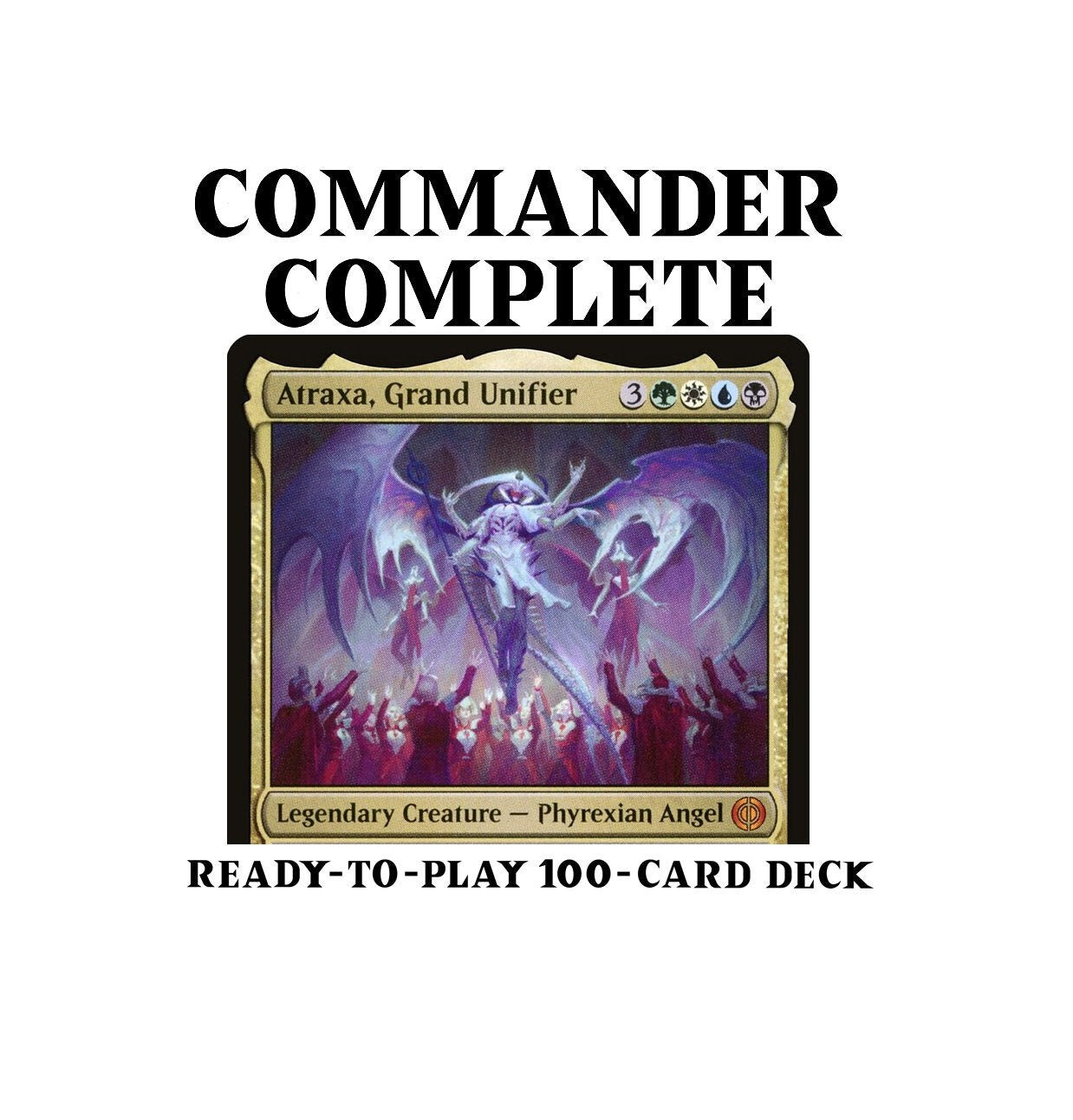 Atraxa, Grand Unifier PHYREXIAN INFECT PROLIFERATE Magic Mtg Custom Commander Deck Atraxa, Grand Unifier PHYREXIAN INFECT PROLIFERATE Magic Mtg Custom Commander Deck