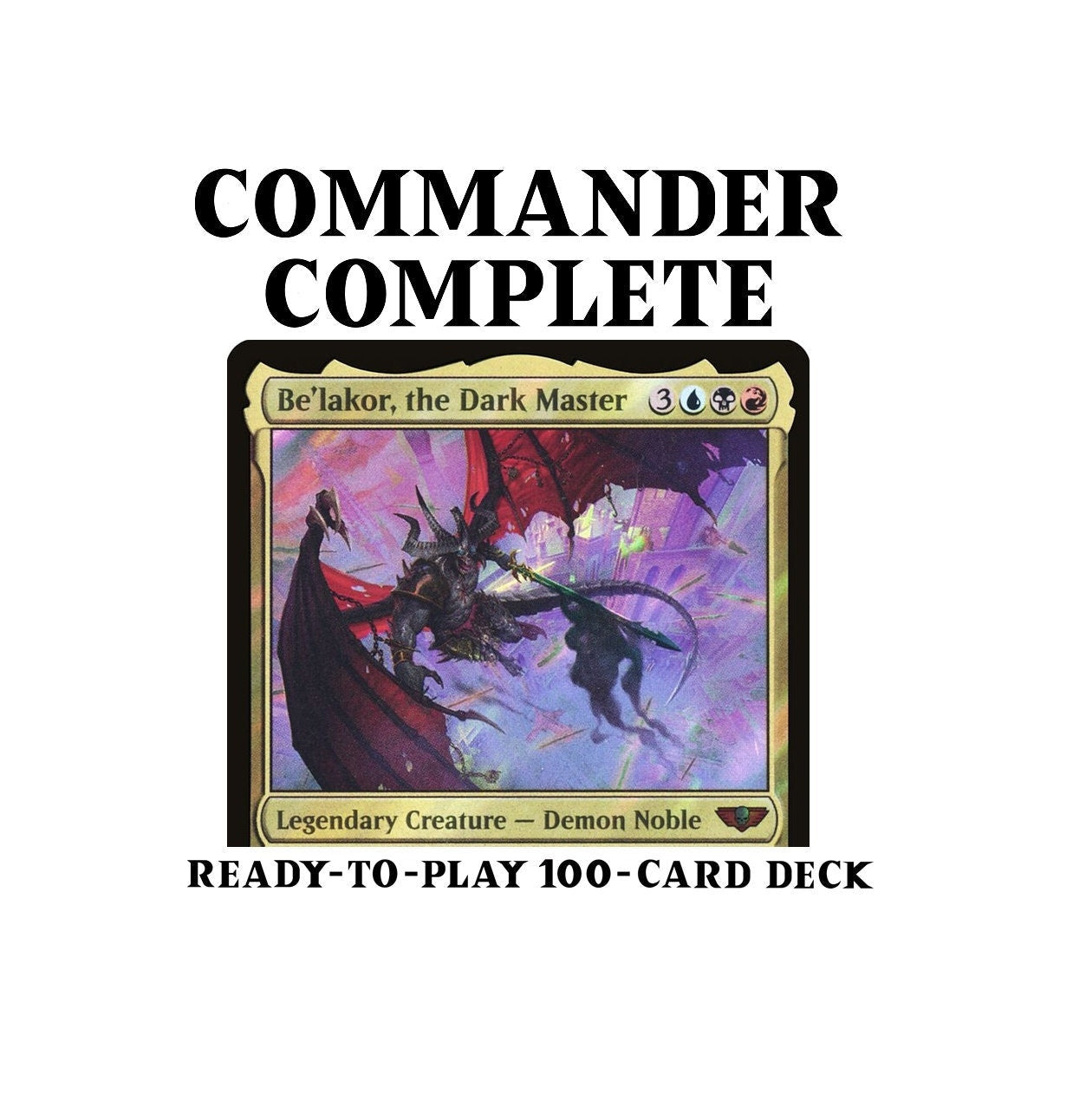 Be'lakor, the Dark Master DEMONS Warhammer 40k Magic MTG Custom Comman CommanderComplete Be'lakor, the Dark Master DEMONS Warhammer 40k Magic MTG Custom Comman CommanderComplete