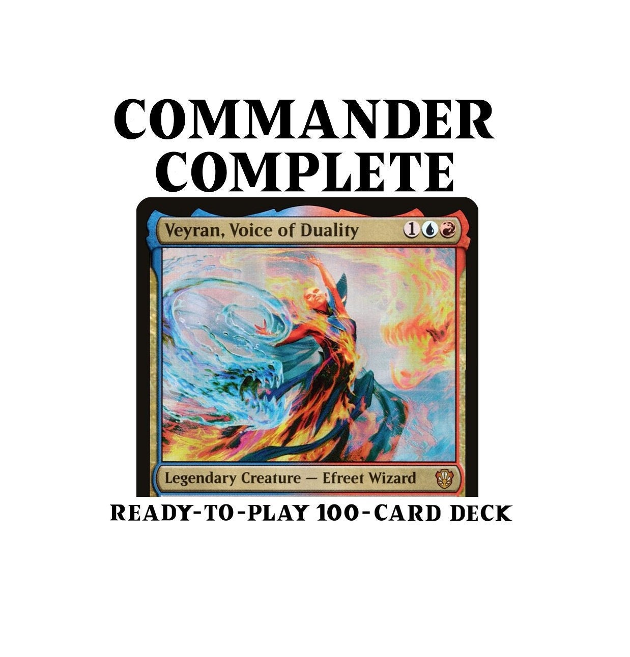 Veyran, Voice of Duality MAGECRAFT SPELLS Izzet Magic Mtg Custom Commander Deck Veyran, Voice of Duality MAGECRAFT SPELLS Izzet Magic Mtg Custom Commander Deck