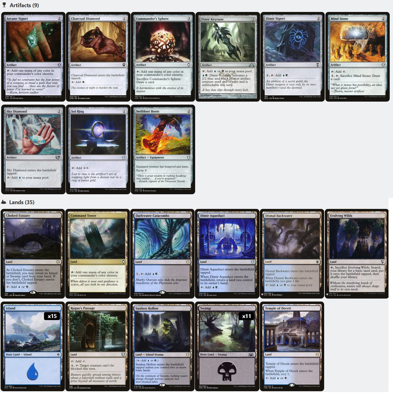 Satoru Umezawa NINJA Tribal NINJITSU Magic Mtg Custom Commander Deck