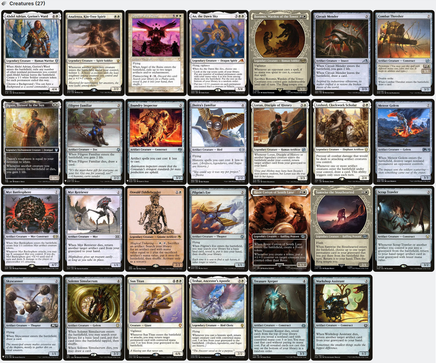 Gandalf the White LotR DOUBLE TRIGGERS Magic MTG Custom Commander Deck