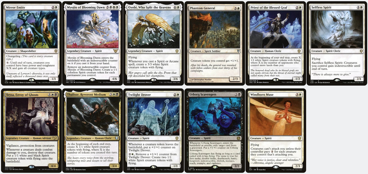 King of the Oathbreakers LotR SPIRITS PHASING Magic MTG Custom Commander Deck