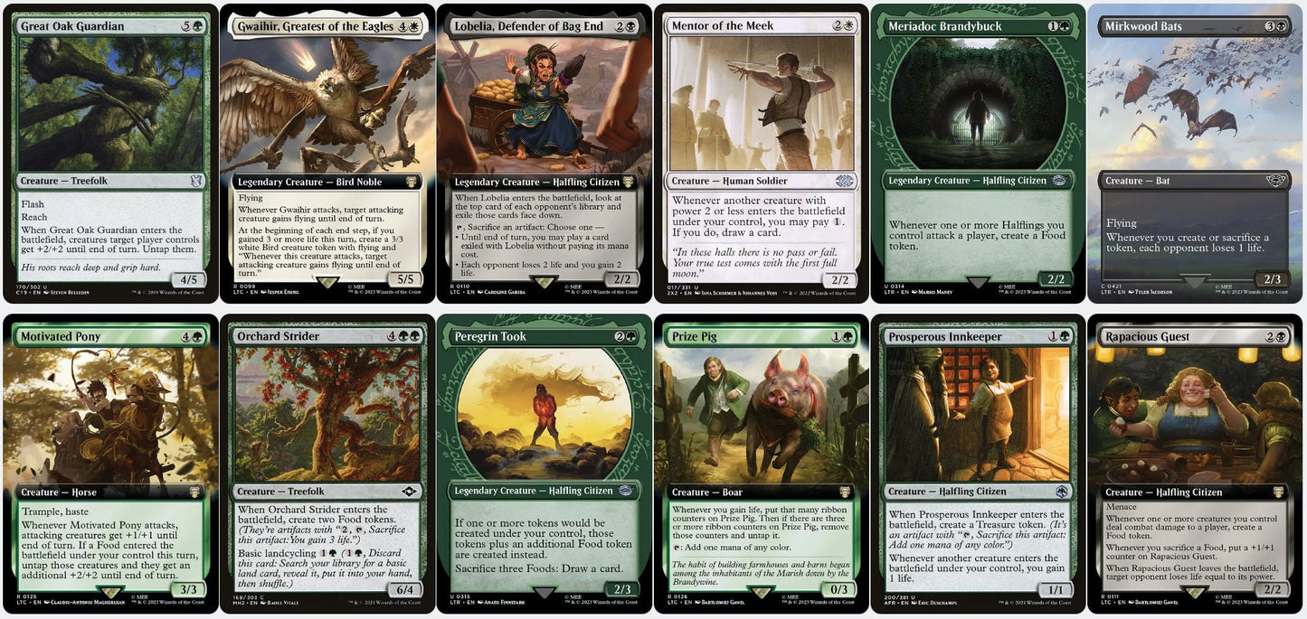 Merry and Pippin, Warden of Isengard PARTNERS Lotr LIFEGAIN Magic MTG Custom Commander Deck