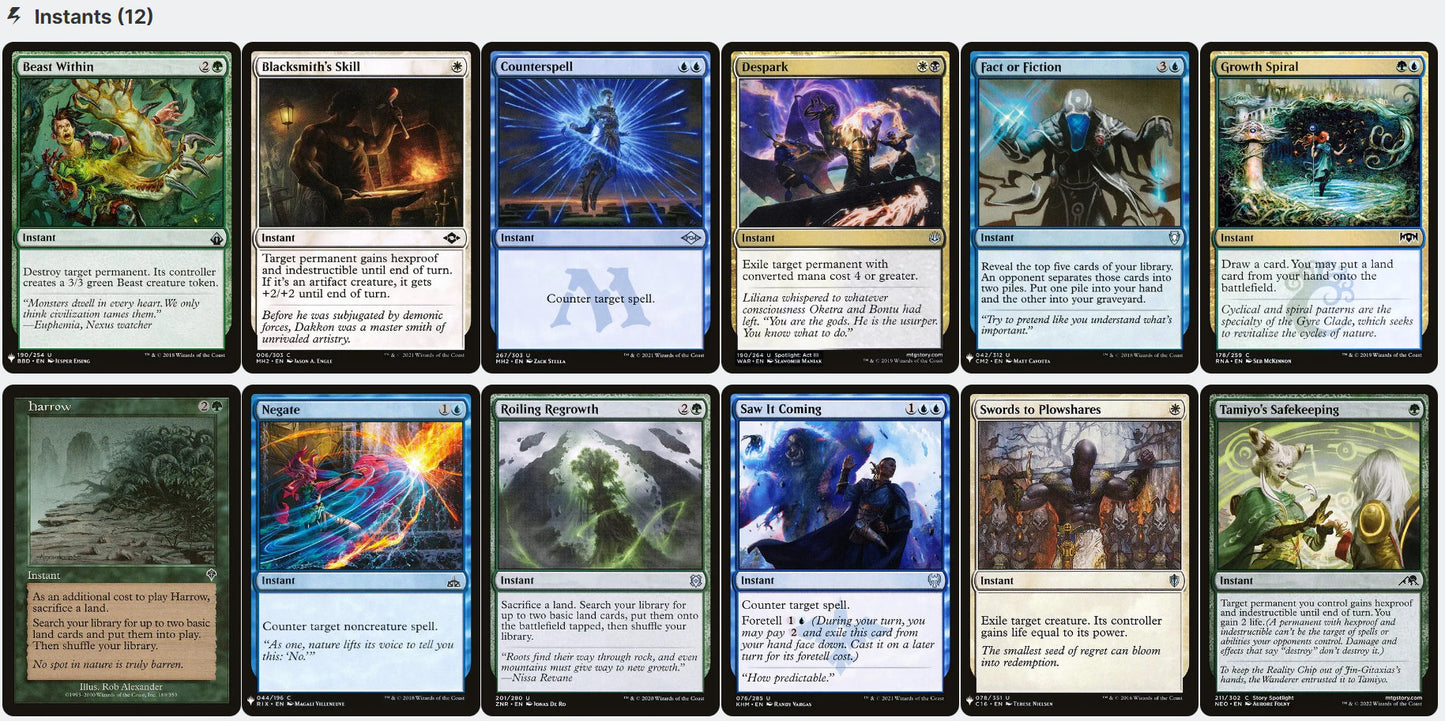Esika, God of the Tree/The Prismatic Bridge 5C Magic MTG Custom Commander Deck