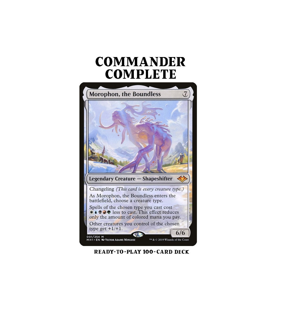 Morophon, the Boundless CHANGELING ELDRAZI TRIBAL Magic CustomCommander Deck Morophon, the Boundless CHANGELING ELDRAZI TRIBAL Magic CustomCommander Deck