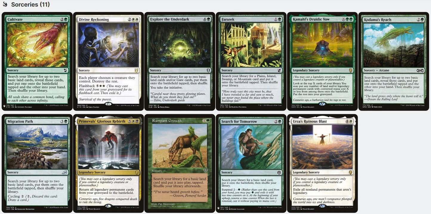 Esika, God of the Tree/The Prismatic Bridge 5C Magic MTG Custom Commander Deck