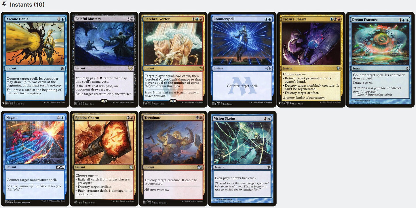 Nekusar, the Mindrazer FORCED CARD DRAW Magic Mtg Custom Commander Deck