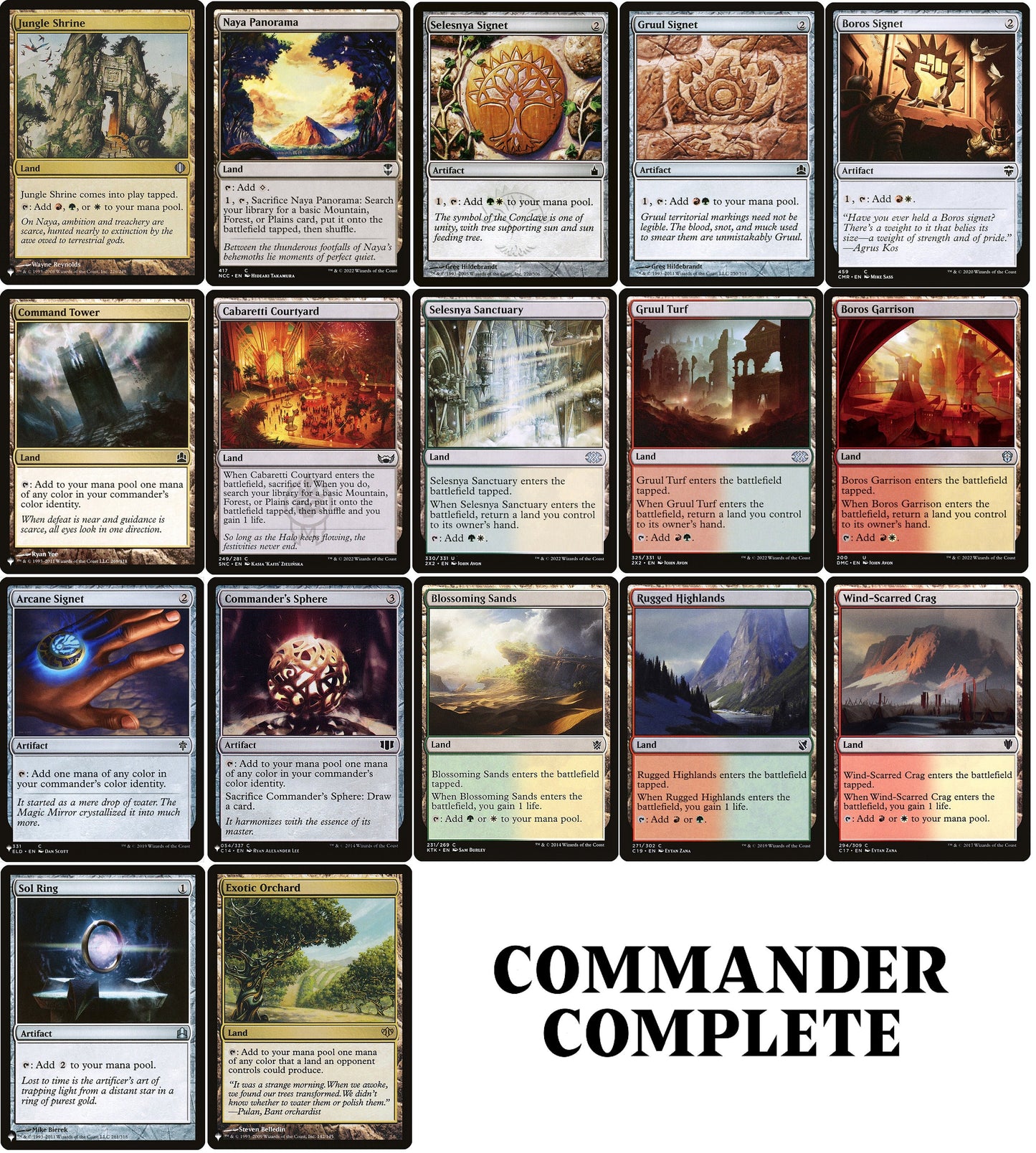 NAYA CABARETTI Red/Green/White Mana Commander Deck Builder Starter Pack Kit