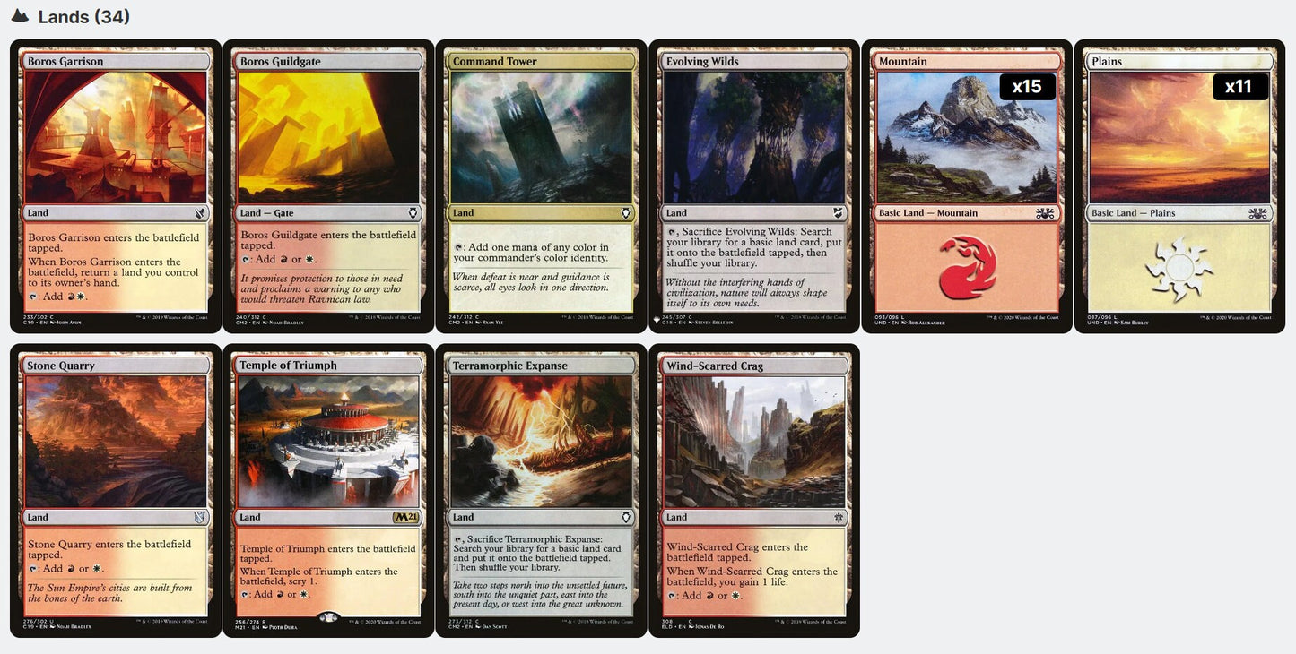 Feather, the Redeemed HEROIC BUFF SPELLS Magic Mtg Custom Commander Deck