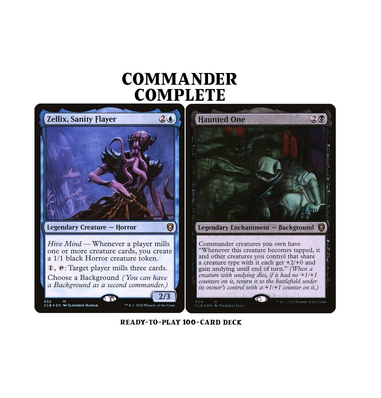 Zellix, Sanity Flayer and Haunted One HORROR MILL Magic MTG Commander Deck Zellix, Sanity Flayer and Haunted One HORROR MILL Magic MTG Commander Deck