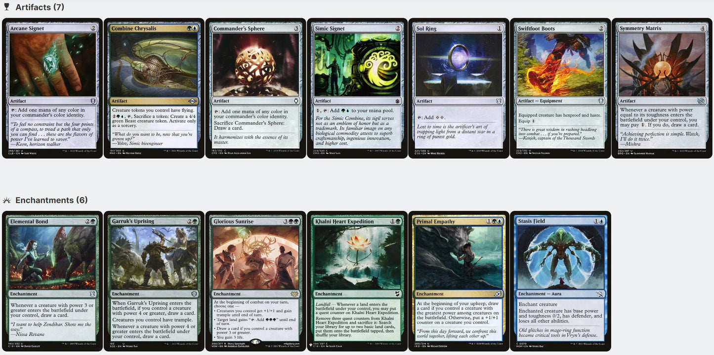 Koma, Cosmos Serpent Ramp and Giant Creatures Magic MTG Custom Commander Deck