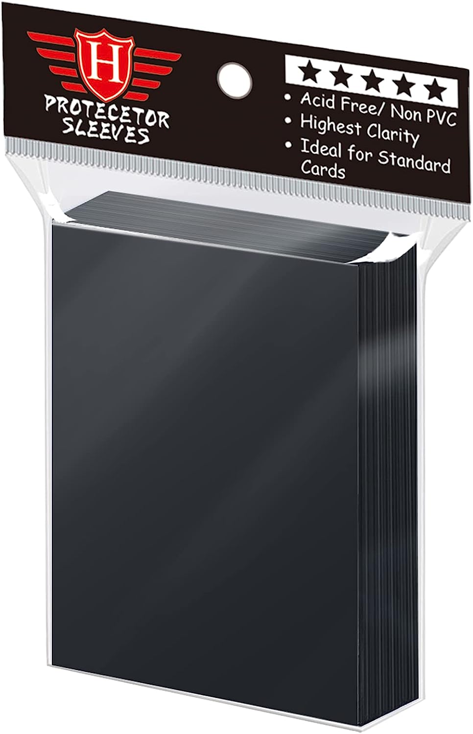 100 Card Sleeves - Black Matte