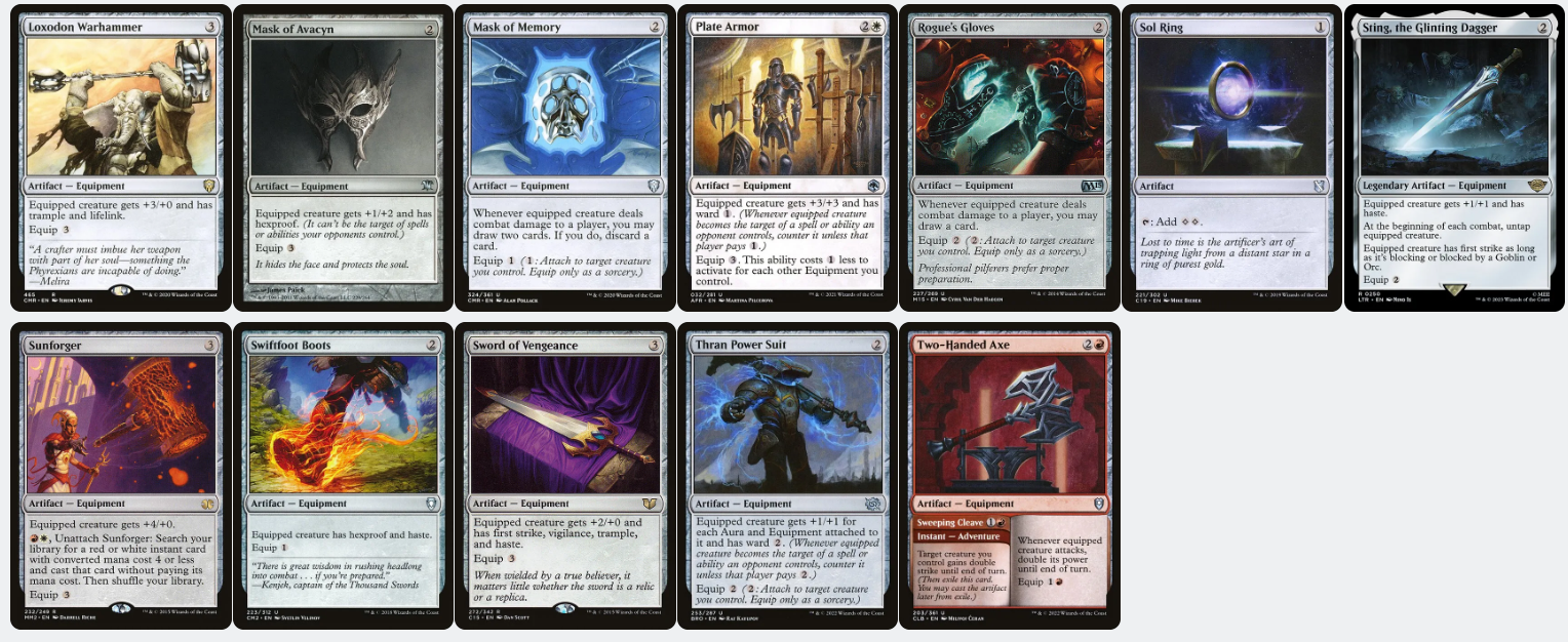 Ardenn, Intrepid Archaeologist and Rograkh, Son of Rohgahh PARTNERS  EQUIPMENT Magic MTG Custom Commander Deck