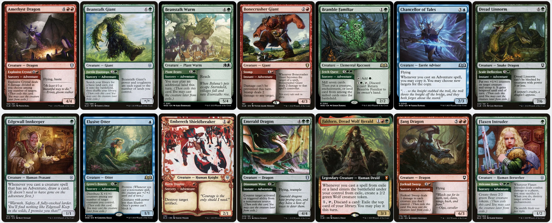 Beluna Grandsquall ADVENTURES Wilds of Eldraine Magic MTG Custom Commander Deck Beluna Grandsquall ADVENTURES Wilds of Eldraine Magic MTG Custom Commander Deck