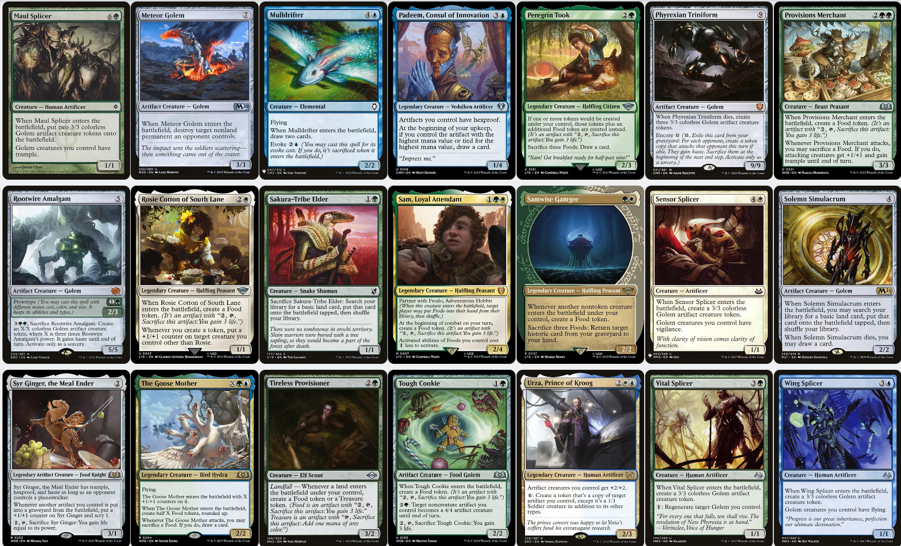 Brenard, Ginger Sculptor FOOD GOLEM TOKENS Magic MTG Custom Commander Deck Brenard, Ginger Sculptor FOOD GOLEM TOKENS Magic MTG Custom Commander Deck