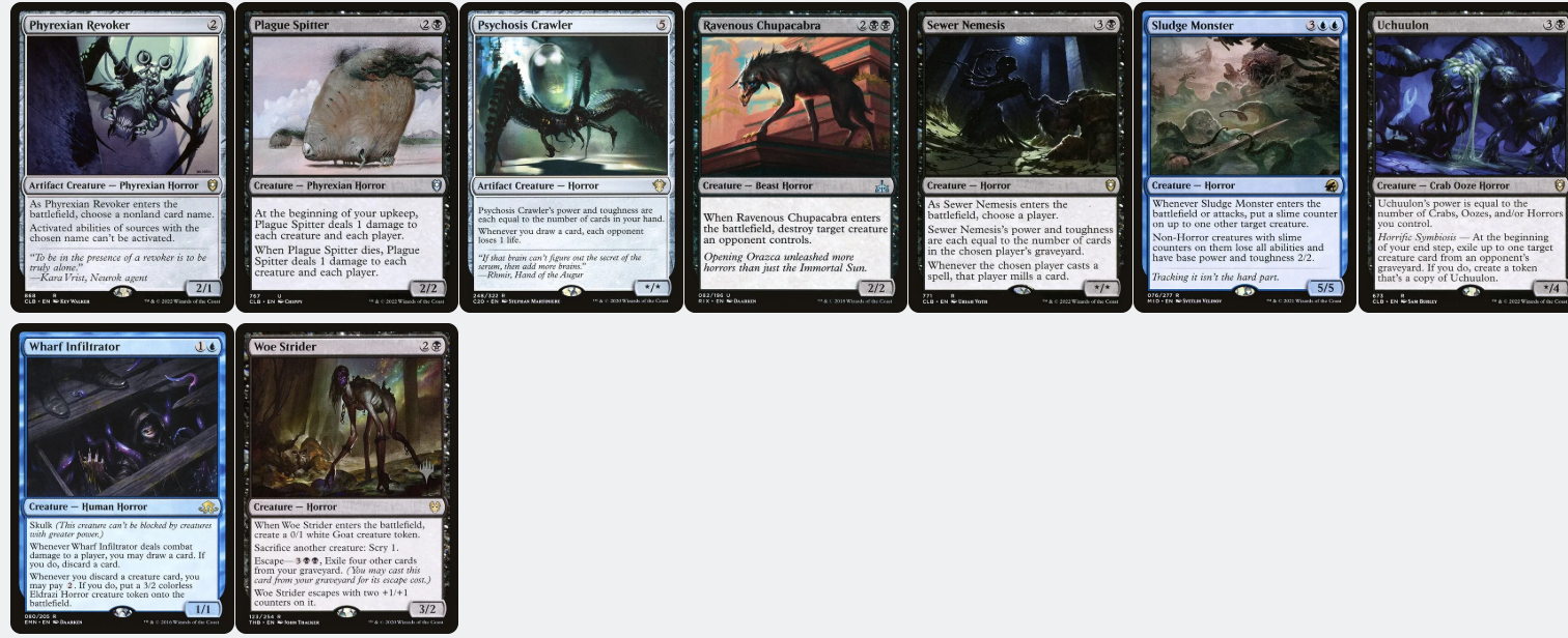Captain N'ghathrod Horror Tribal Mill Magic MTG Commander Deck