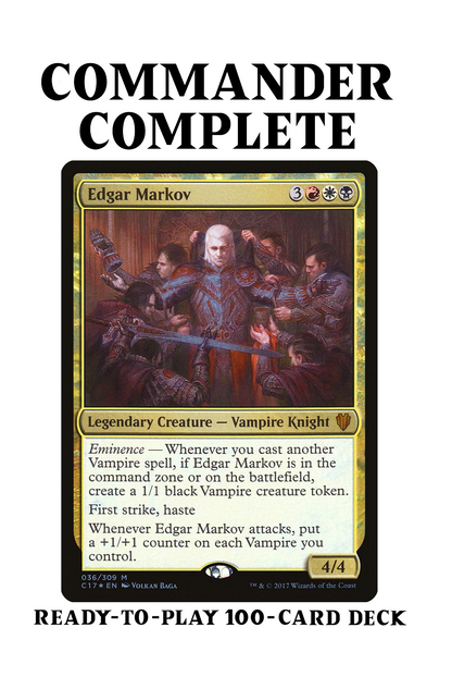 Edgar Markov Vampire Tribal Magic MTG Commander Deck *NO COMMANDER CARD*