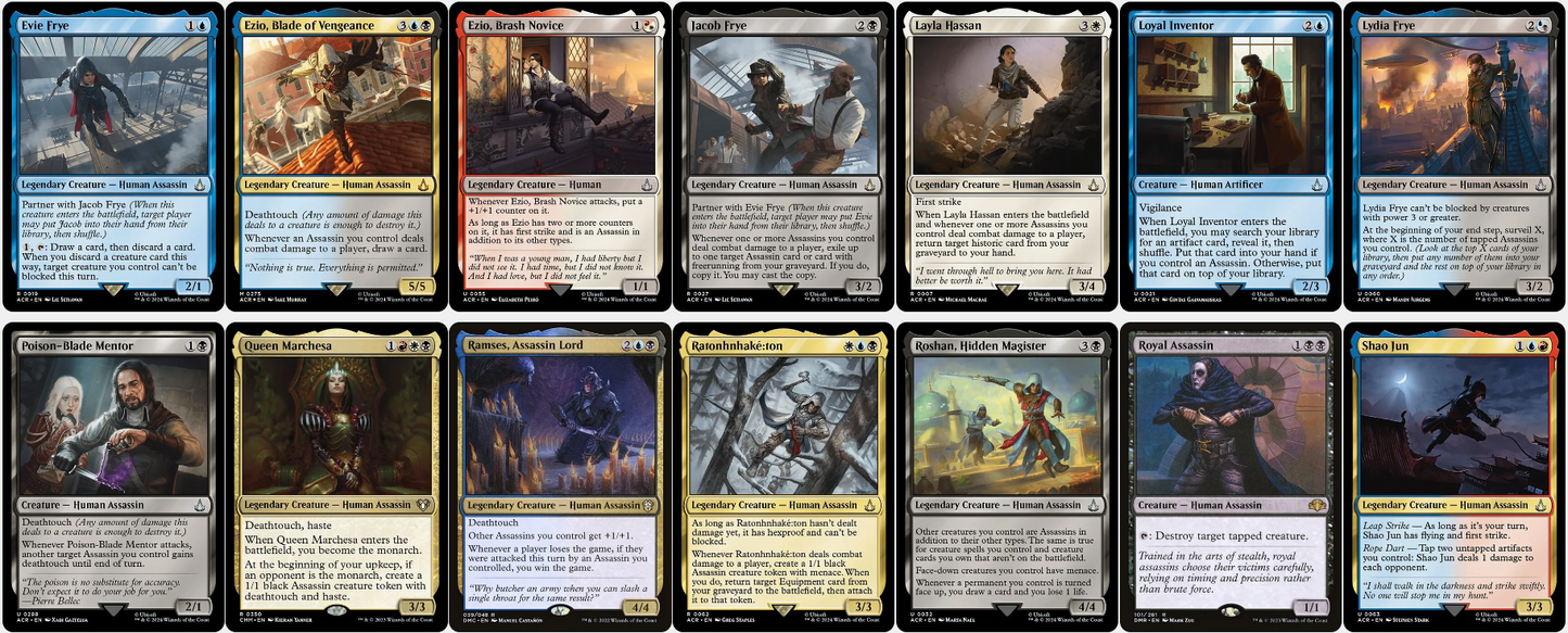 Ezio Auditore da Firenze ASSASSINS Magic MTG Custom Commander Deck