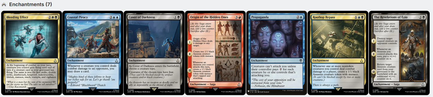 Ezio Auditore da Firenze ASSASSINS Magic MTG Custom Commander Deck