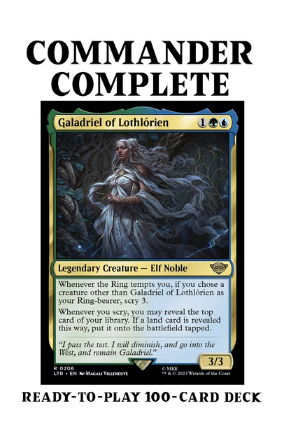 Galadriel of Lothorien LotR THE RING TEMPTS YOU Magic MTG Custom Comma CommanderComplete Galadriel of Lothorien LotR THE RING TEMPTS YOU Magic MTG Custom Comma CommanderComplete