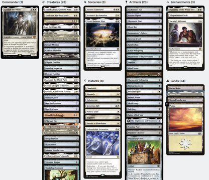 Gandalf the White LotR DOUBLE TRIGGERS Magic MTG Custom Commander Deck CommanderComplete Gandalf the White LotR DOUBLE TRIGGERS Magic MTG Custom Commander Deck CommanderComplete