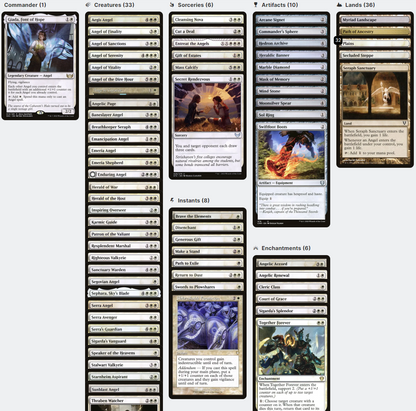 mtg giada commander deck Giada, Font of Hope Angel Tribal Flying Magic MTG Commander Deck