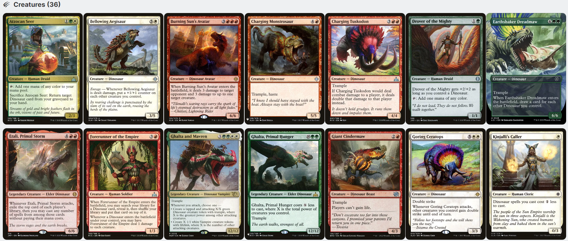 Gishath, Sun's Avatar DINOSAUR Tribal Magic MTG Commander Deck Gishath, Sun's Avatar DINOSAUR Tribal Magic MTG Commander Deck