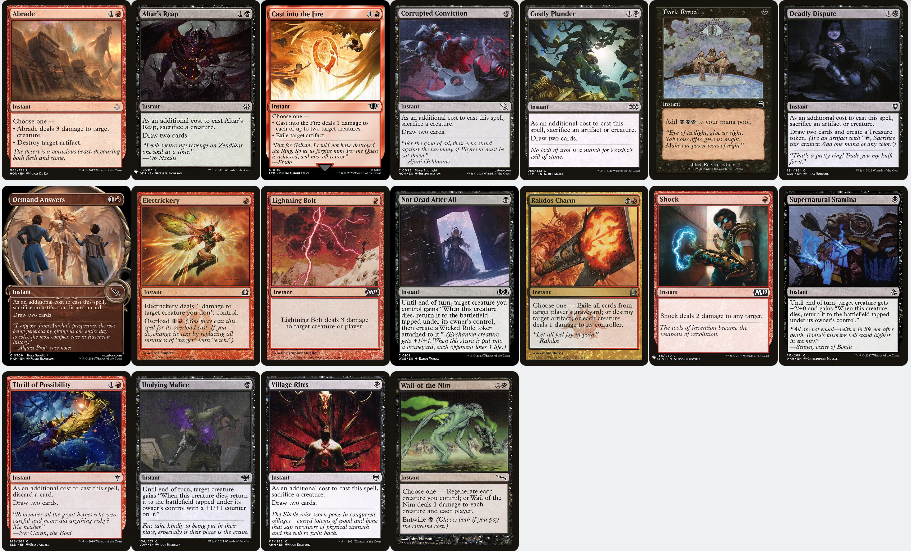 mtg deathtouch commander deck Judith, Carnage Connoisseur SPELLS DEATHTOUCH Magic MTG Custom Commander Deck