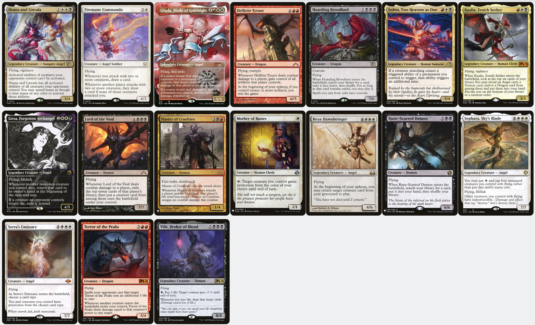 Kaalia of the Vast ELITE Angels Demons Dragons Magic MTG Custom Comman CommanderComplete Kaalia of the Vast ELITE Angels Demons Dragons Magic MTG Custom Comman CommanderComplete