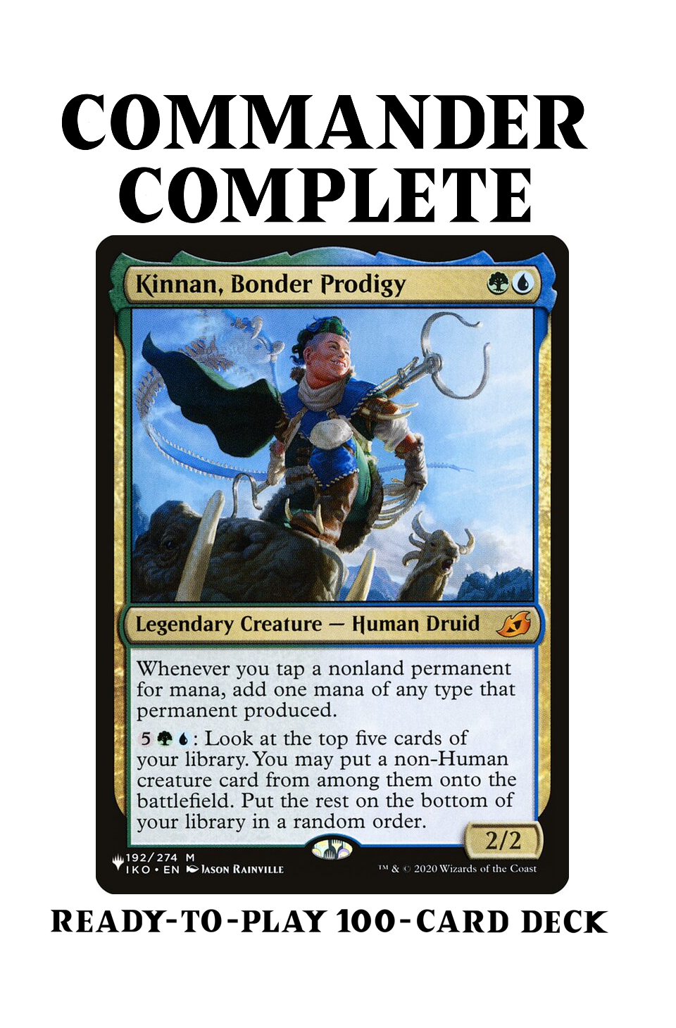 Kinnan, Bonder Prodigy MANA ROCKS Magic MTG Custom Commander Deck