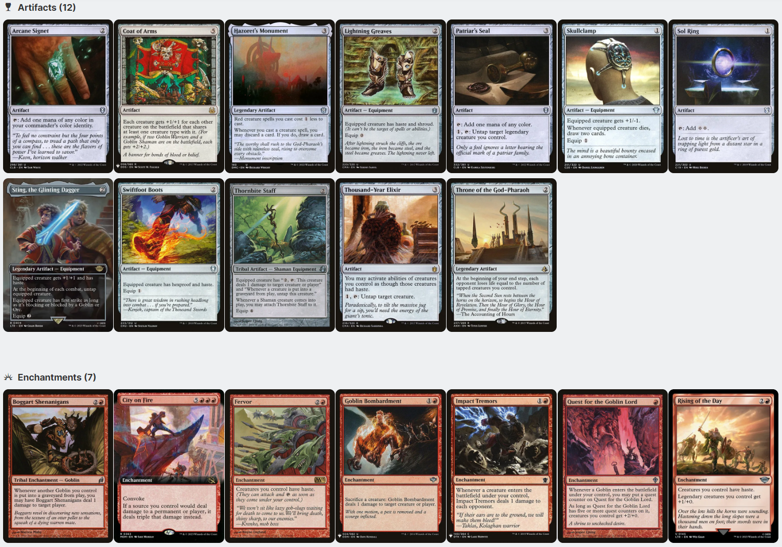 Krenko, Mob Boss ELITE Goblin Tribal Tokens MTG Custom Commander Deck Krenko, Mob Boss ELITE Goblin Tribal Tokens MTG Custom Commander Deck