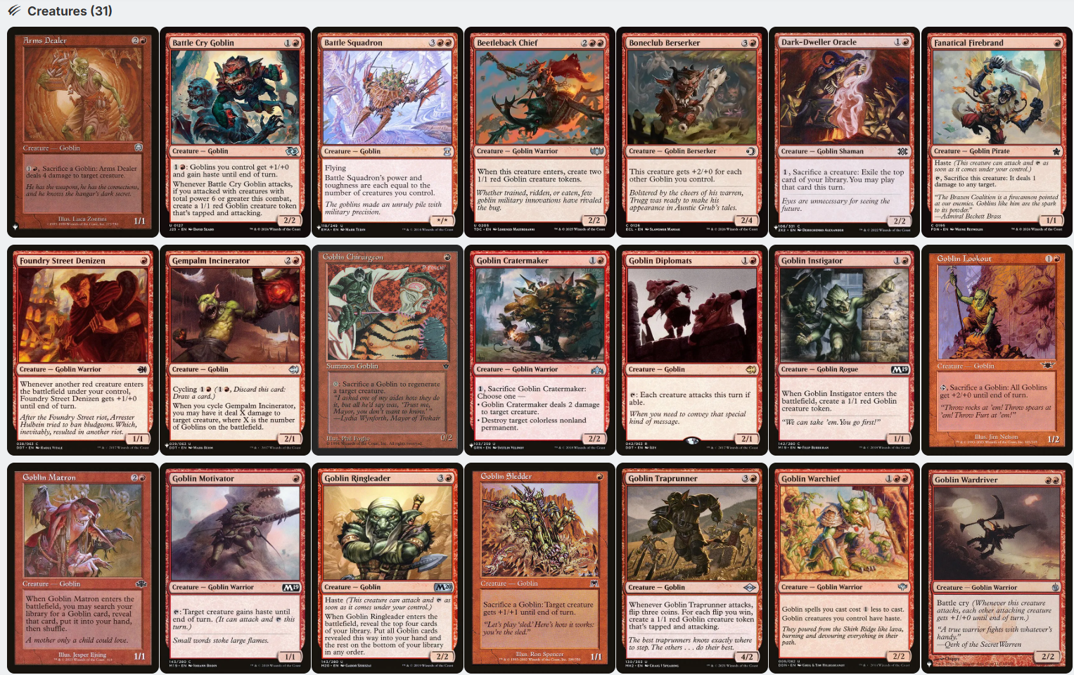 Krenko, Mob Boss Goblin Tribal Tokens Magic MTG Commander Deck –  CommanderComplete