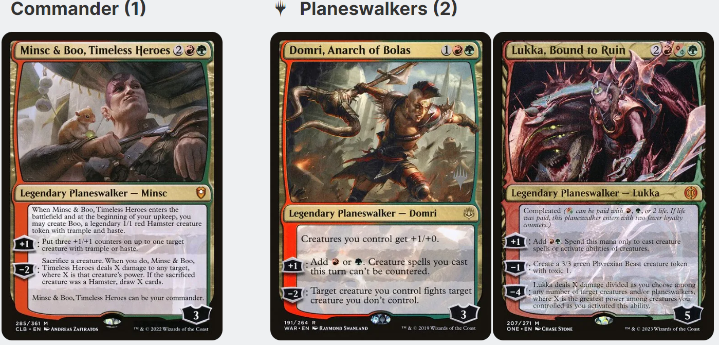Minsc & Boo, Timeless Heroes +1/+1 Counters Magic MTG Custom Commander ...
