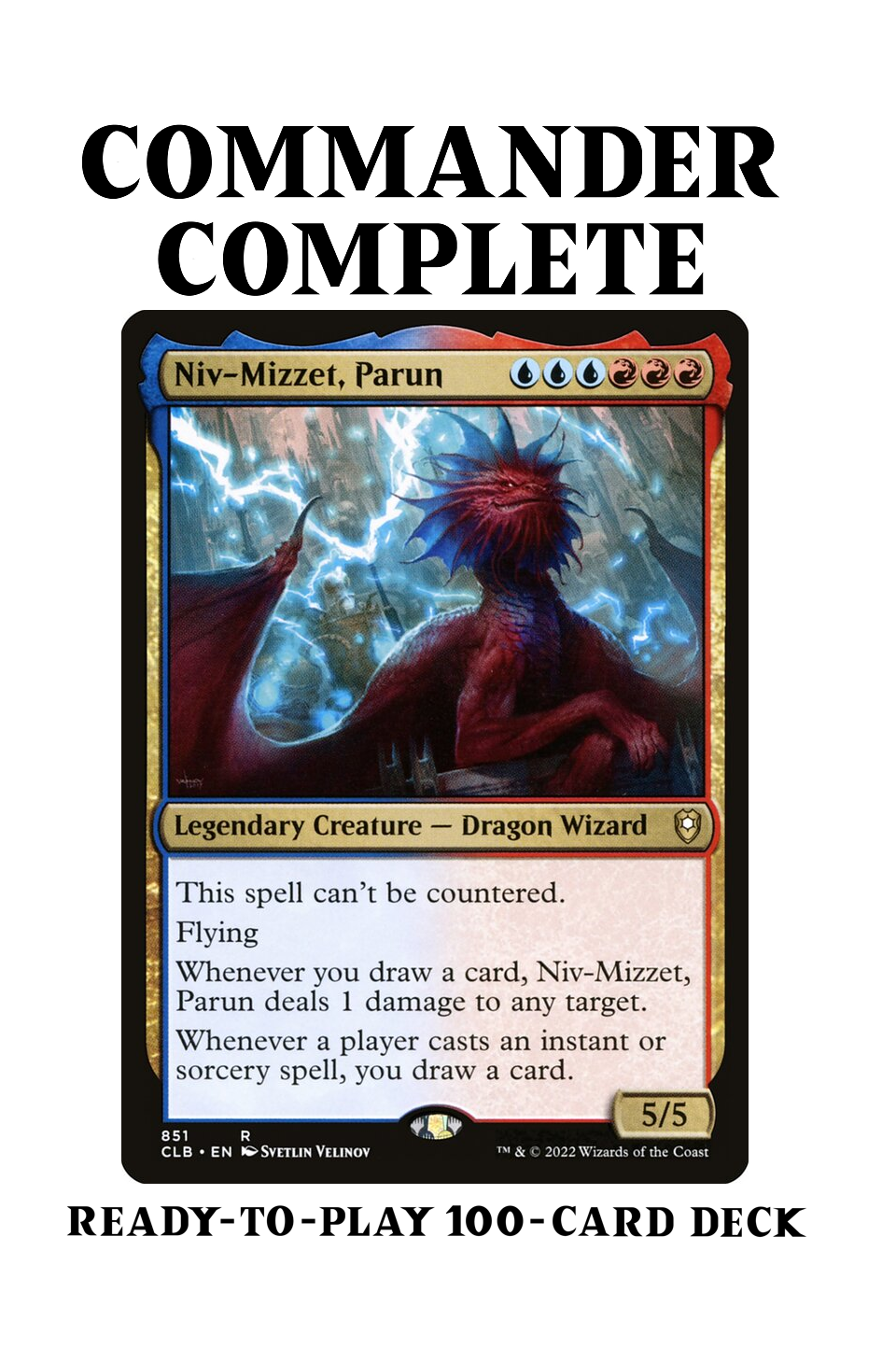 Niv-Mizzet, Parun CARD DRAW INSTANT SORCERY Spells Magic MTG Custom Commander Deck