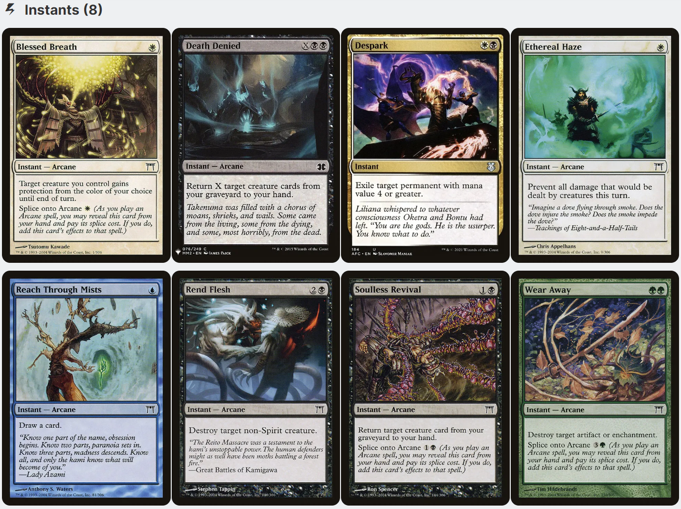 O-Kagachi, Vengeful Kami KAMIGAWA SPIRIT TRIBAL Magic Mtg Custom Comma – CommanderComplete