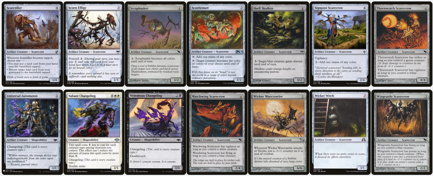 Reaper King Scarecrow Tribal Five-Color Magic MTG Commander Deck