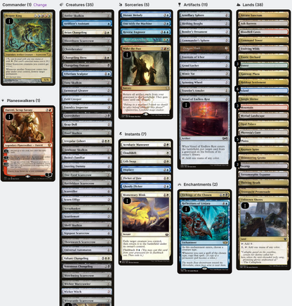 Reaper King Scarecrow Tribal Five-Color Magic MTG Commander Deck