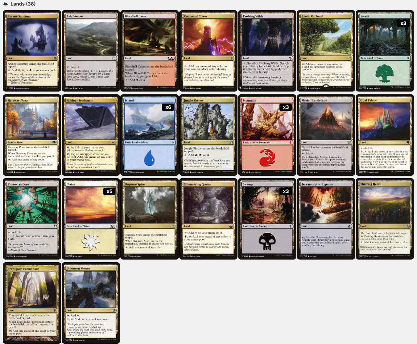 Reaper King Scarecrow Tribal Five-Color Magic MTG Commander Deck