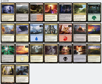 Reaper King Scarecrow Tribal Five-Color Magic MTG Commander Deck