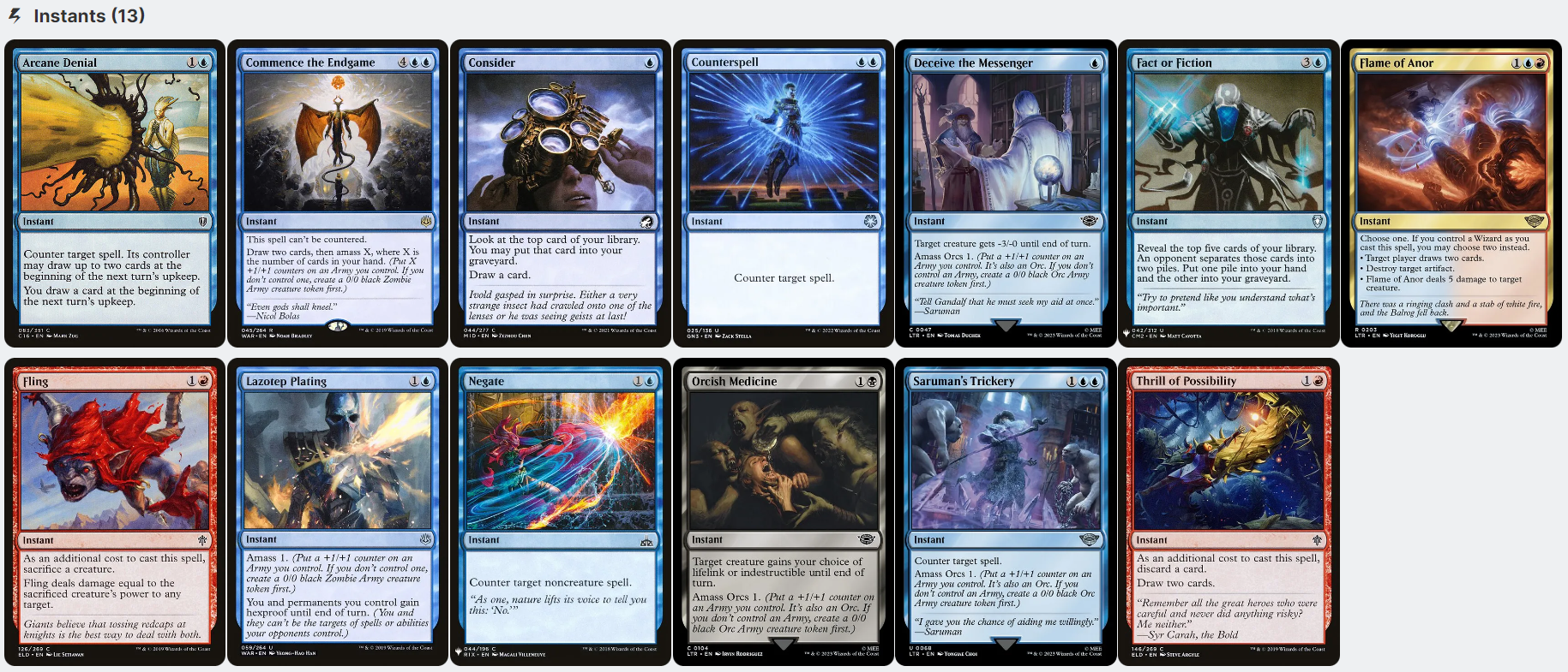 Saruman, the White Hand LotR AMASS ORCS Spells Magic MTG Custom Comman CommanderComplete Saruman, the White Hand LotR AMASS ORCS Spells Magic MTG Custom Comman CommanderComplete
