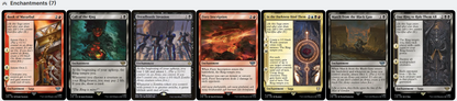 Sauron, the Dark Lord LotR THE RING TEMPS YOU AMASS ORCS Magic Mtg Custom Commander Deck
