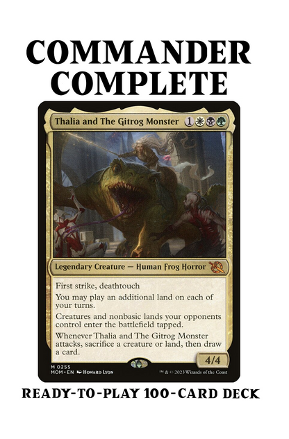 Thalia and The Gitrog Monster LANDFALL + SACRIFICE Magic MTG Commander CommanderComplete Thalia and The Gitrog Monster LANDFALL + SACRIFICE Magic MTG Commander CommanderComplete