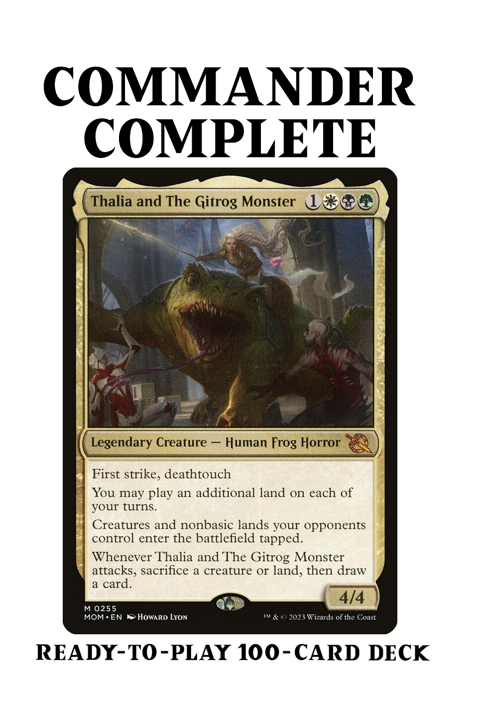 mtg commander frog deck Thalia and The Gitrog Monster LANDFALL + SACRIFICE Magic – CommanderComplete YOU DO TOO Job:Tank - Warrior Traveling Chocobo (210) M/NM Commander Format Expansion