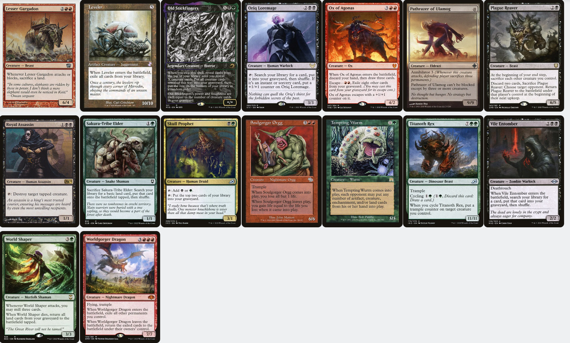 reanimator deck mtg commander The Beamtown Bullies GAG GIFT REANIMATOR Magic Mtg Custom Commander Deck