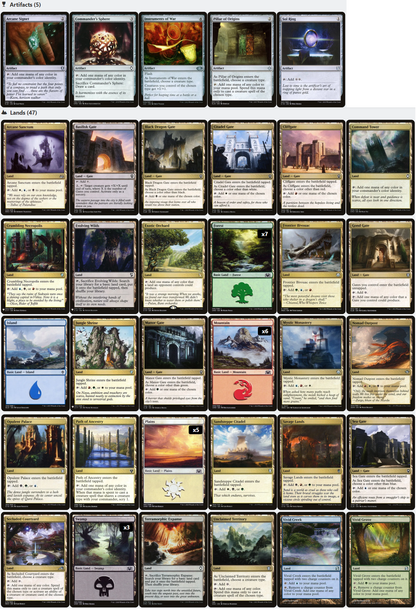 The First Sliver SLIVER CASCADE Magic MTG Custom Commander Deck