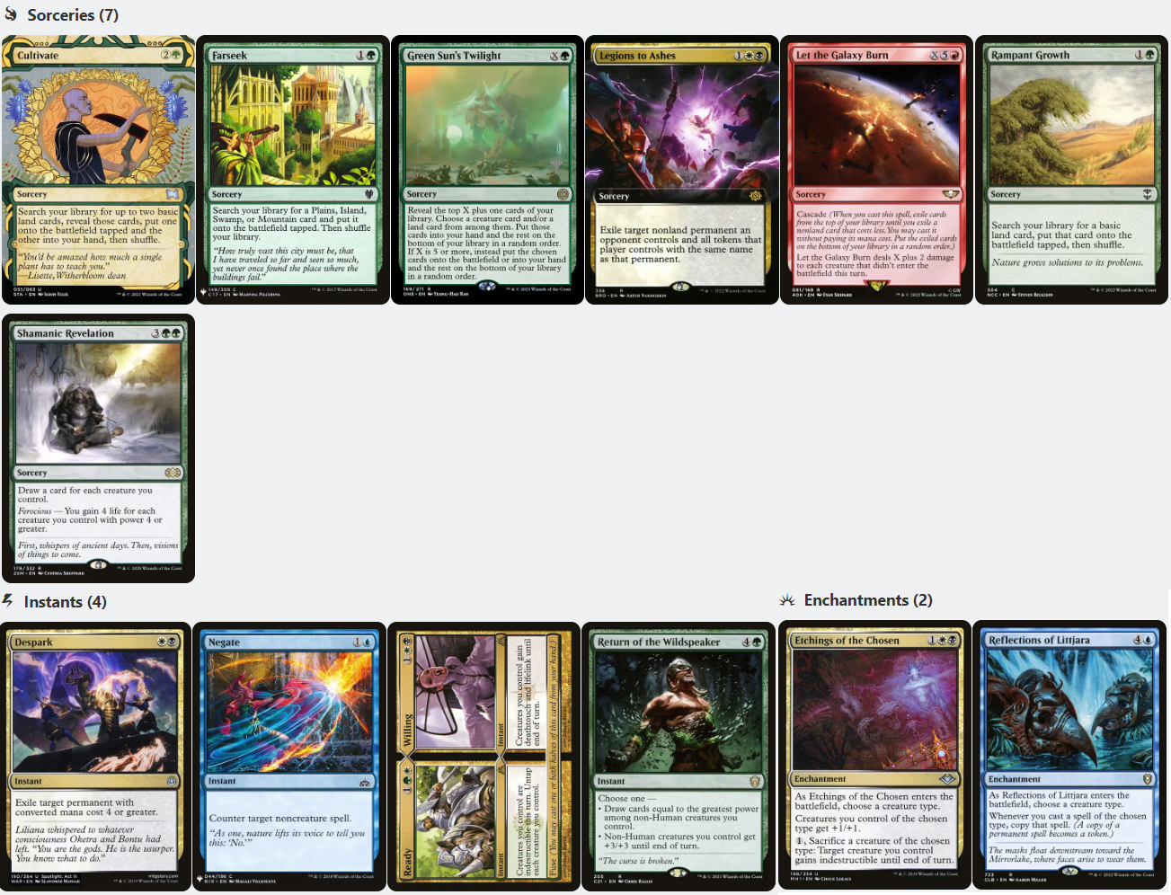 The First Sliver SLIVER CASCADE Magic MTG Custom Commander Deck